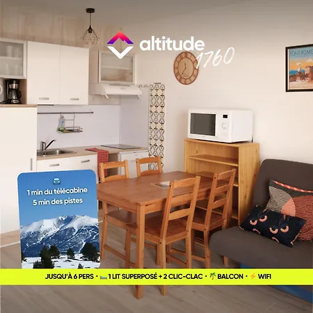 Altitude 1760 - 6 Pers Avec Balcon En Hyper-centre Font-Romeu-Odeillo-Via